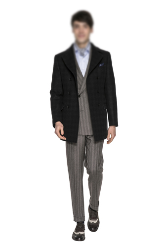 雨衣领双排扣 短大衣